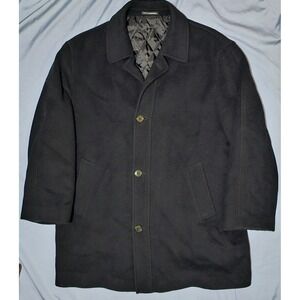 Lauren Ralph Lauren Cashmere Wool Overcoat Mens Black 44R  Overcoat‎ Trench